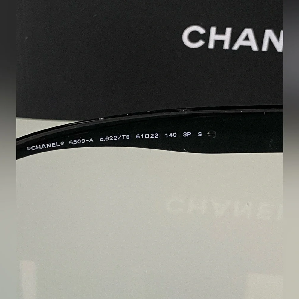 NIB CHANEL dress SQUARE SUNGLASSES/glasses/frame Ref.5509A C622/T  ITALY;Current - Picture 10 of 11